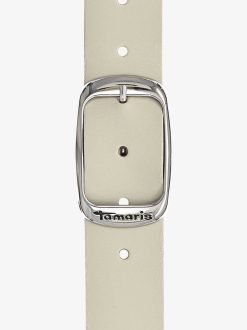 Tamaris Ceinture En Cuir - Beige | Ceintures