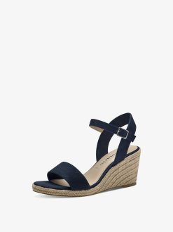 Tamaris Sandale A Talon - Bleu | Des Sandales