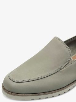 Tamaris Babouche En Cuir - Vert | Chaussures Basses Et Pantoufles