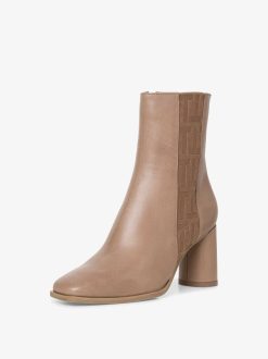 Tamaris Bottine En Cuir - Marron | Bottines