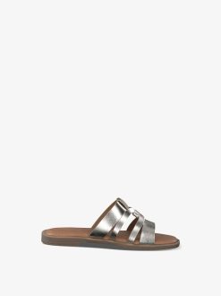 Tamaris Mule En Cuir - Or | Mules