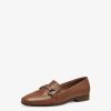 Tamaris Babouche En Cuir - Marron | Chaussures Basses Et Pantoufles