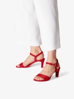 Tamaris Sandale A Talon - Rouge | Des Sandales