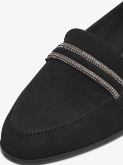 Tamaris Babouche En Cuir - Noir | Chaussures Basses Et Pantoufles