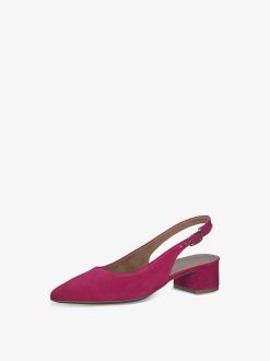 Tamaris Escarpins A Bride En Cuir - Rose | Pompes