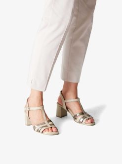 Tamaris Sandale A Talon - Beige | Des Sandales