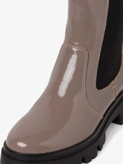 Tamaris Bottine Chelsea En Cuir - Marron | Bottines