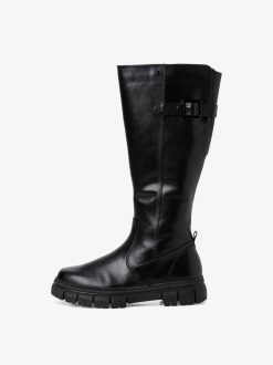 Tamaris Bottes En Cuir - Noir | Bottes