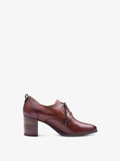 Tamaris Trotteur En Cuir - Marron | Chaussures Basses Et Pantoufles