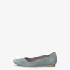 Tamaris Ballerine En Cuir - Vert | Ballerines