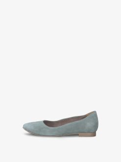 Tamaris Ballerine En Cuir - Vert | Ballerines