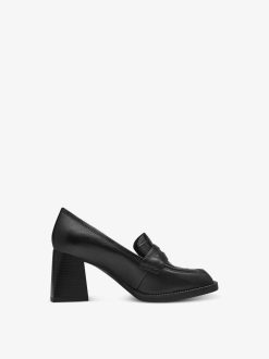 Tamaris Trotteur En Cuir - Noir | Chaussures Basses Et Pantoufles