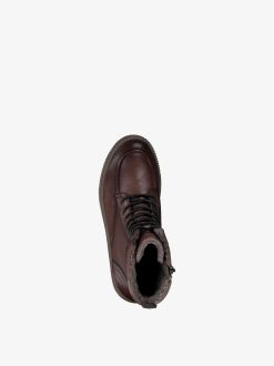 Tamaris Bottine En Cuir - Marron | Bottines