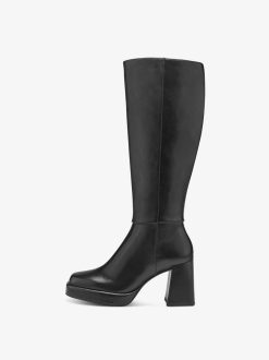 Tamaris Bottes En Cuir - Noir | Bottes