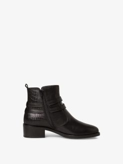 Tamaris Bottine En Cuir - Noir | Bottines