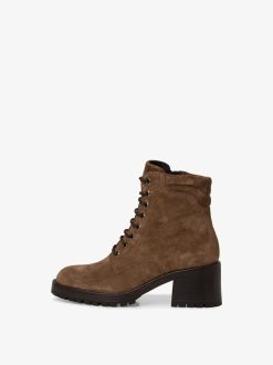 Tamaris Bottine En Cuir - Marron | Bottines