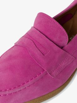 Tamaris Babouche En Cuir - Rose | Chaussures Basses Et Pantoufles