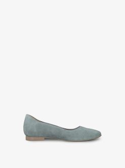 Tamaris Ballerine En Cuir - Vert | Ballerines