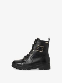 Tamaris Bottine En Cuir - Noir | Bottines