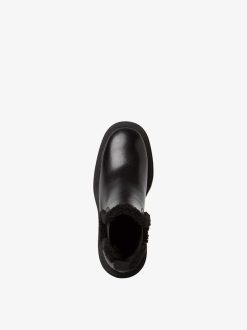 Tamaris Bottine En Cuir - Doublure Chaude Noire | Bottines