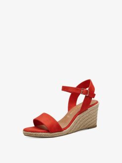 Tamaris Sandale A Talon - Orange | Des Sandales