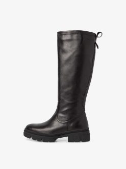 Tamaris Bottes En Cuir - Noir | Bottes