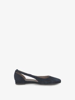 Tamaris Ballerine En Cuir - Bleu | Ballerines