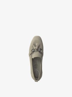 Tamaris Babouche En Cuir - Beige | Chaussures Basses Et Pantoufles