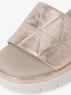 Tamaris Mule En Cuir - Metallise | Mules