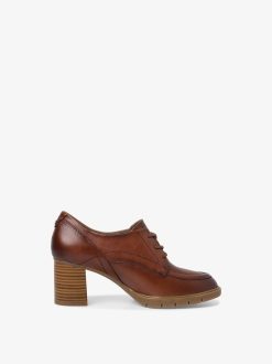 Tamaris Trotteur En Cuir - Marron | Chaussures Basses Et Pantoufles