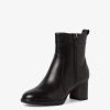 Tamaris Bottine En Cuir - Noir | Bottines