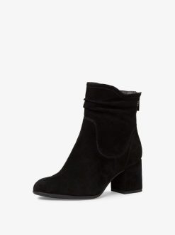 Tamaris Bottine En Cuir - Noir | Bottines