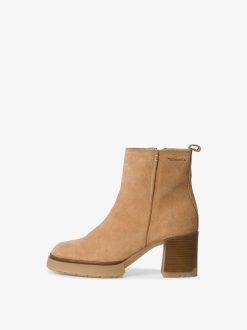 Tamaris Bottine En Cuir - Marron | Bottines